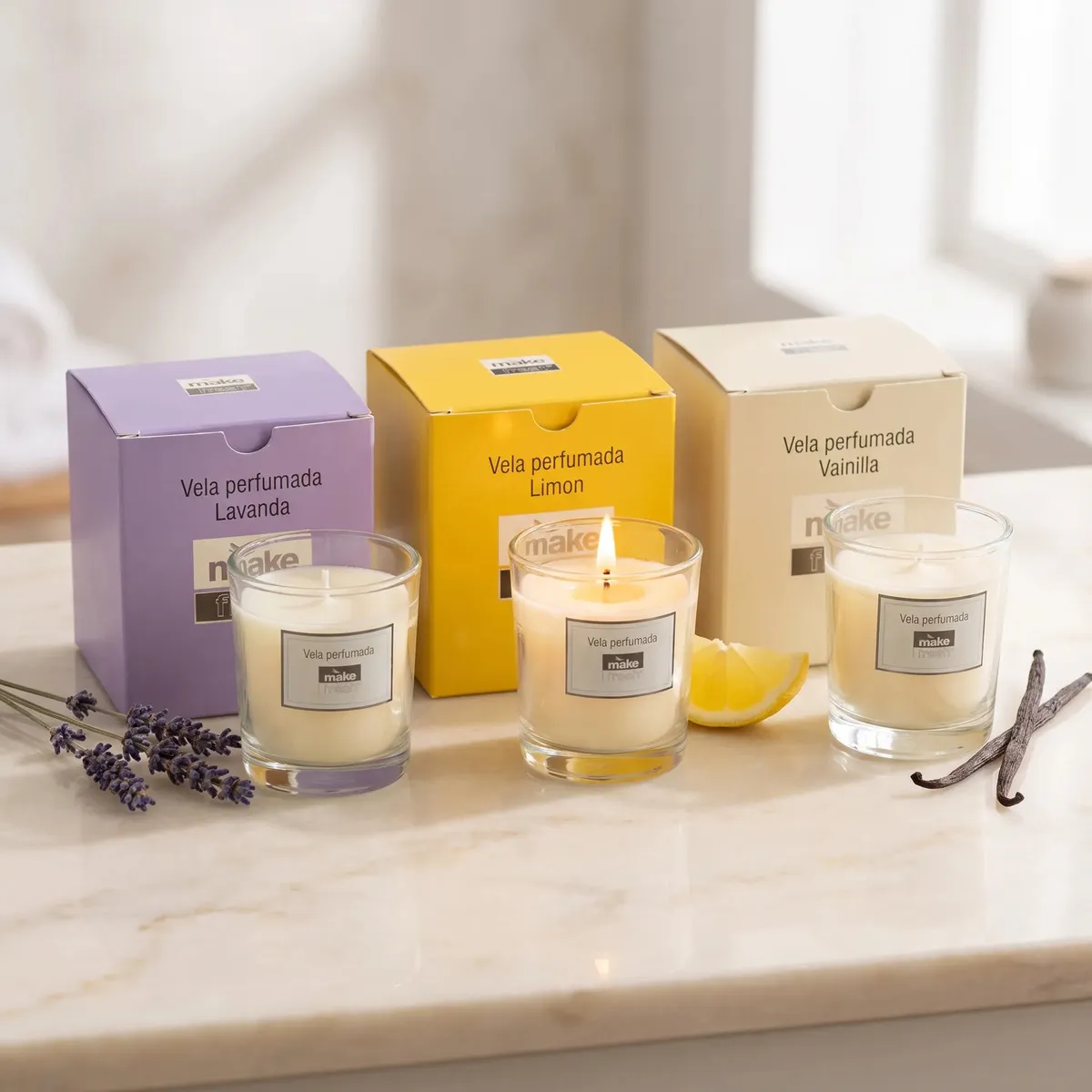 Pack x3 velas perfumadas